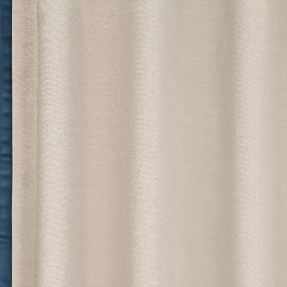 4 - 50” x 95” Threshold  Marlow Velvet Trim Curtain Panels